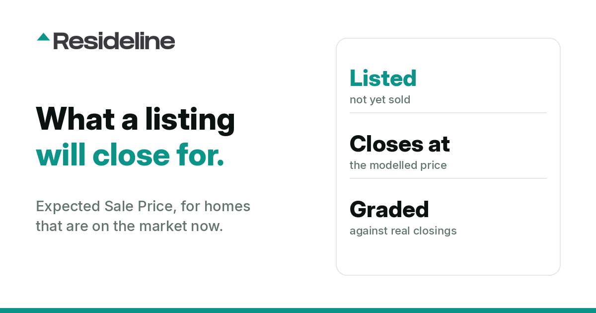 Expected Sale Price: what a listed home will actually close for