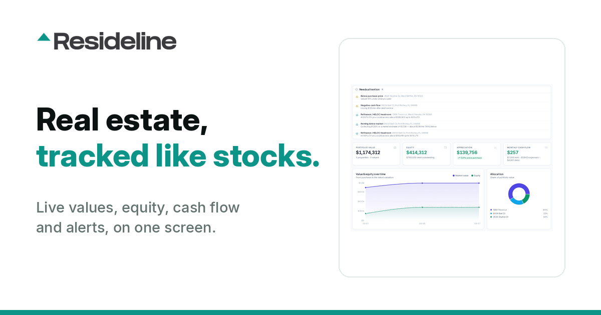 Track Your Real Estate Portfolio Like a Stock Portfolio
